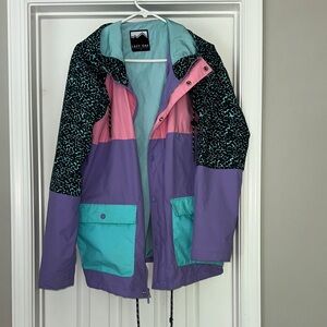 Lazy Oaf Multicolor Jacket - Pink, Purple, Teal